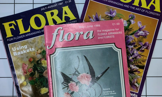 Three copies of Flora magazine