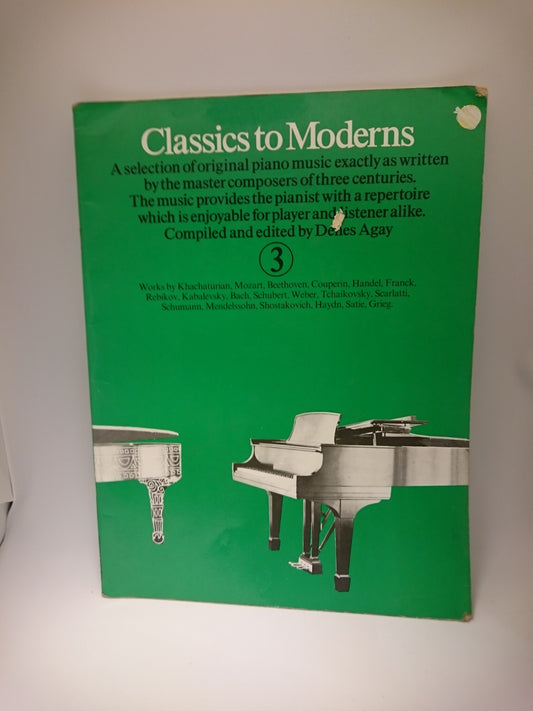 Classics To Moderns Book 3