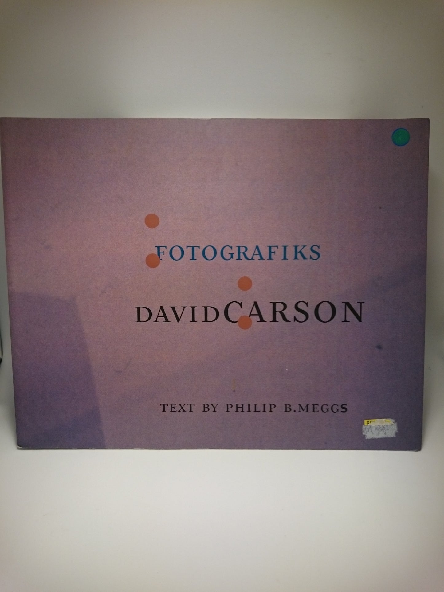 DAVID CARSON FOTOGRAFIKS /ANGLAIS